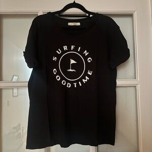 Sandro Black Graphic T-Shirt